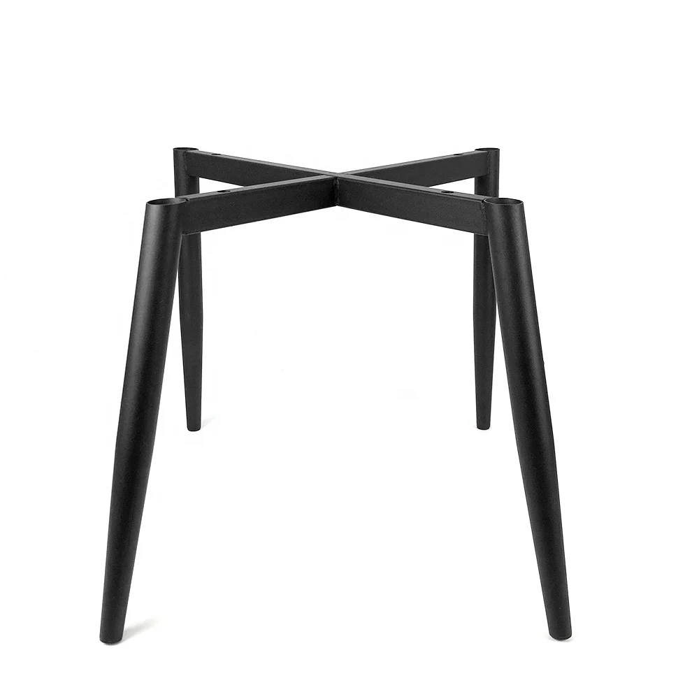 Amazon Hot Sale Black Metal Legs High Quality Dining Table Metal Chair Base Furniture Chair Frame Coffee Table Chair Legs