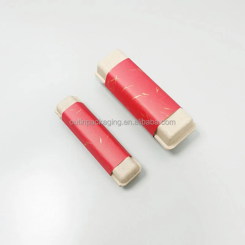 Cosmetic Sugarcane Bagasse Eco Friendly mold Paper Pulp Molded Moulding Skin Care Personal Care Packaging box insert tray