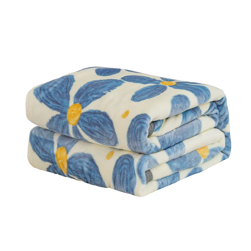 Wholesale Cheap Solid Color Double-sided  Microfiber Throw Fleece Sofa Bed Blanket