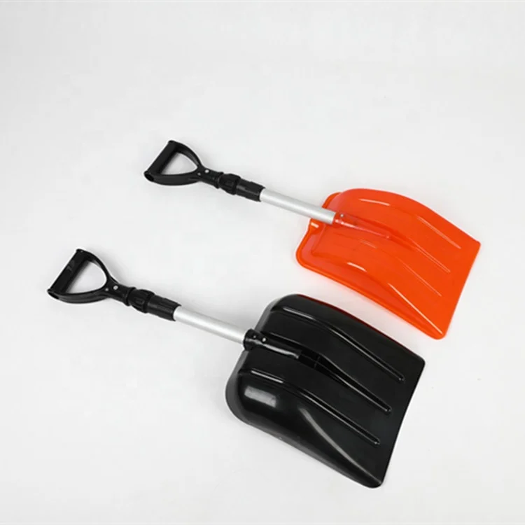 Lightweight Emergency Car Snow Shovel with D-Grip and Durable Aluminum Handle