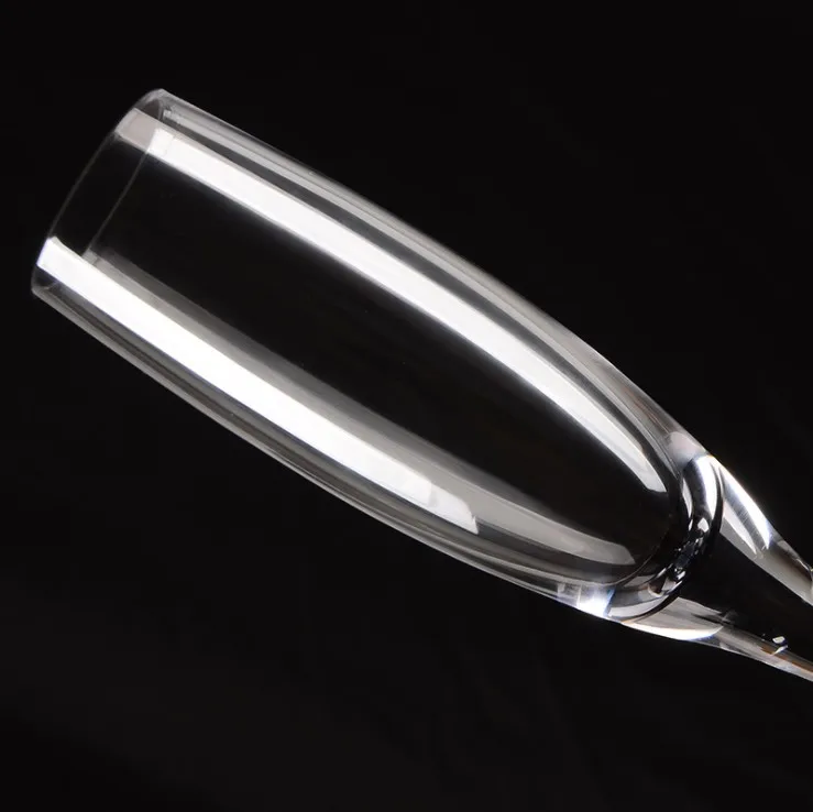 Hand made champagne crystal glass cheap champagne glass cylinder long stem champagne flute glass for sale