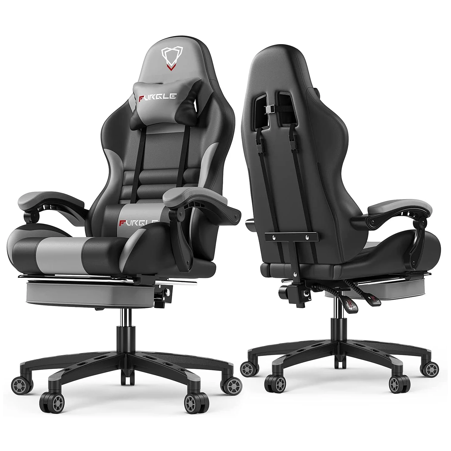 
Chinese modern cheap fixed armrest black and gray color custom computer gamer racing gaming pc chair 
