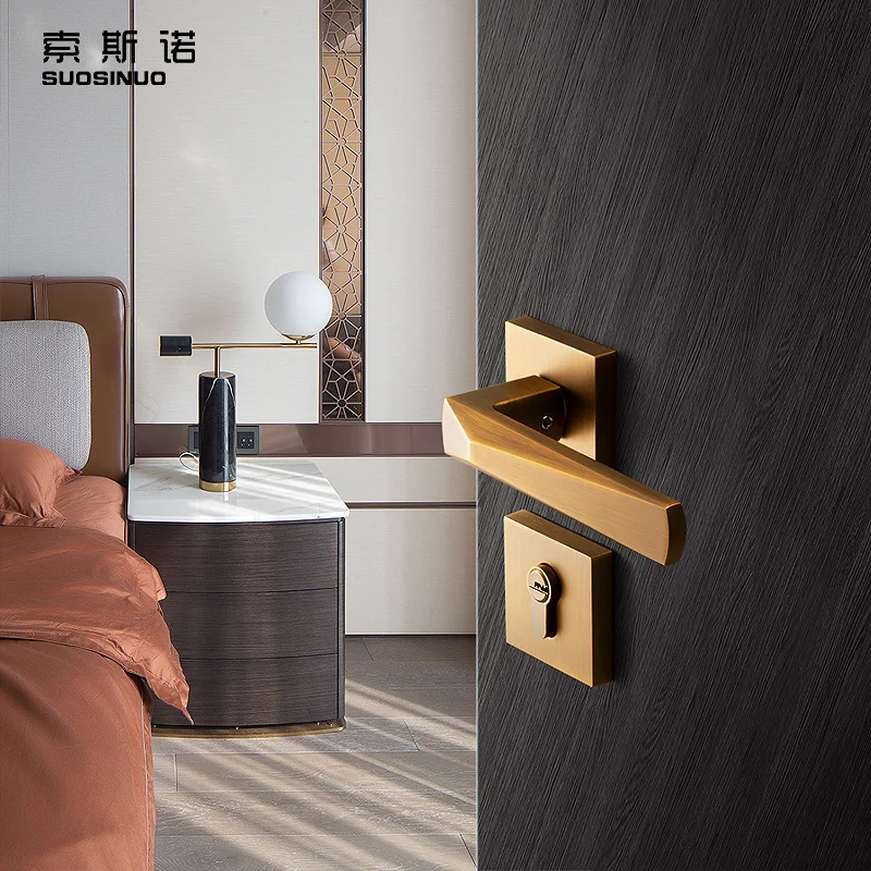 Interior Door Lock High Quality Furniture Decoration Door Lock And Handles New Designed Unique Design Door Lock