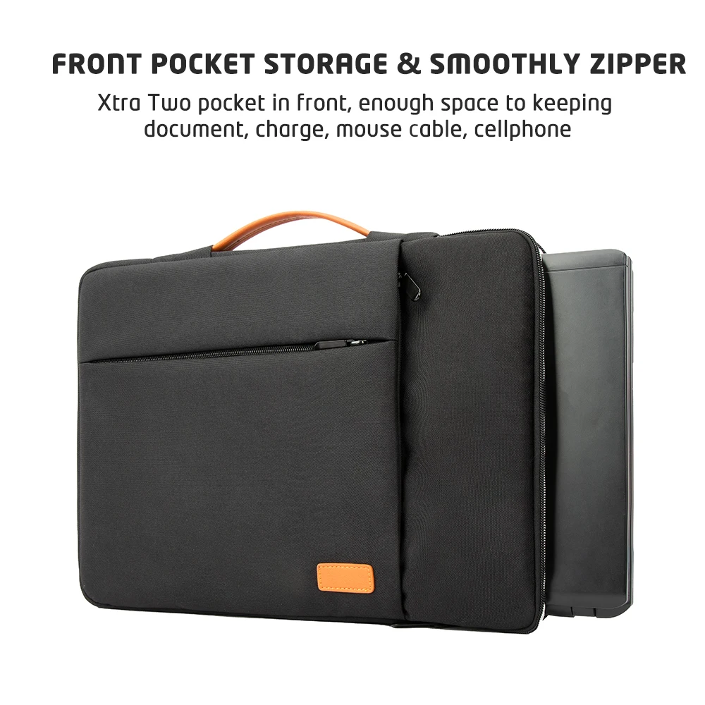 Waterproof Polyester Laptop Bags For Computers Business Men Briefcase Custom Logo  With Retractable Handle Notebook Bag Sleeve