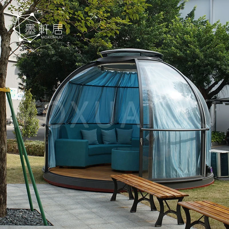 Transparent Waterproof Skylight PC Clear Geodesic Dome House Tent for Sale