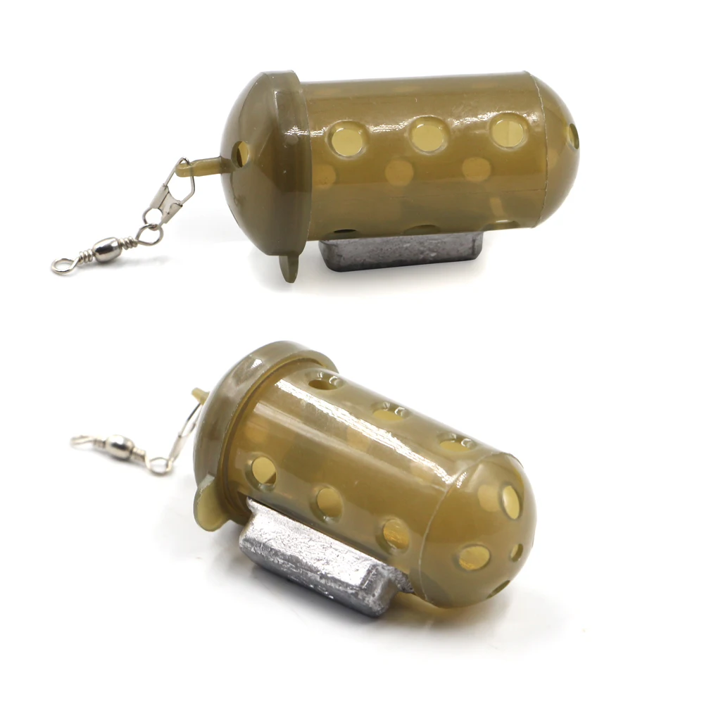 China wholesale Plastic With Removable Cap Block End Carp Coarse Fishing Cage Feeder