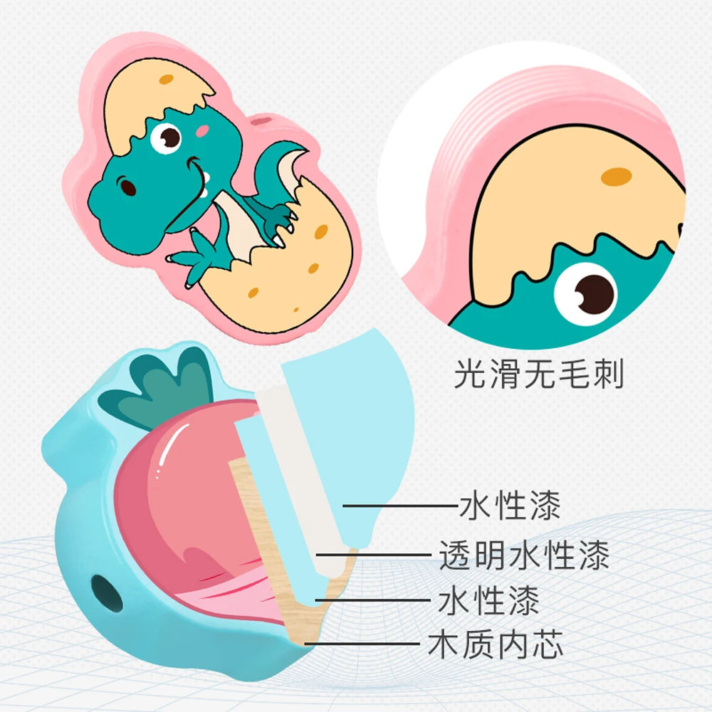 Fine Motor Skills Children&Rsquo;S Educational Wooden Animal Stringing Beads And String Toy