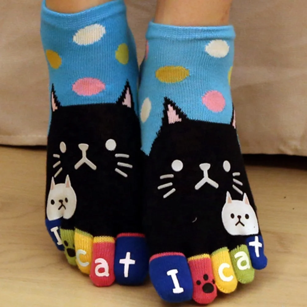 Cute cat cartoon baby girl anime sock