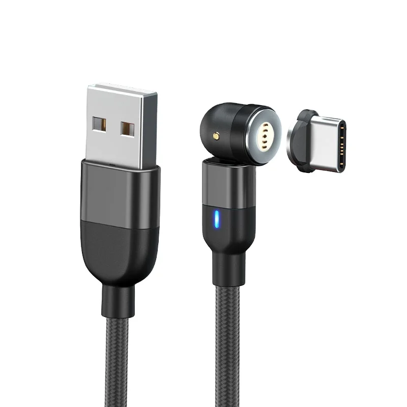 3A Fast Charging LED Indicator 540 Degree Rotate Magnetic Data transmission 3 In 1 Cable