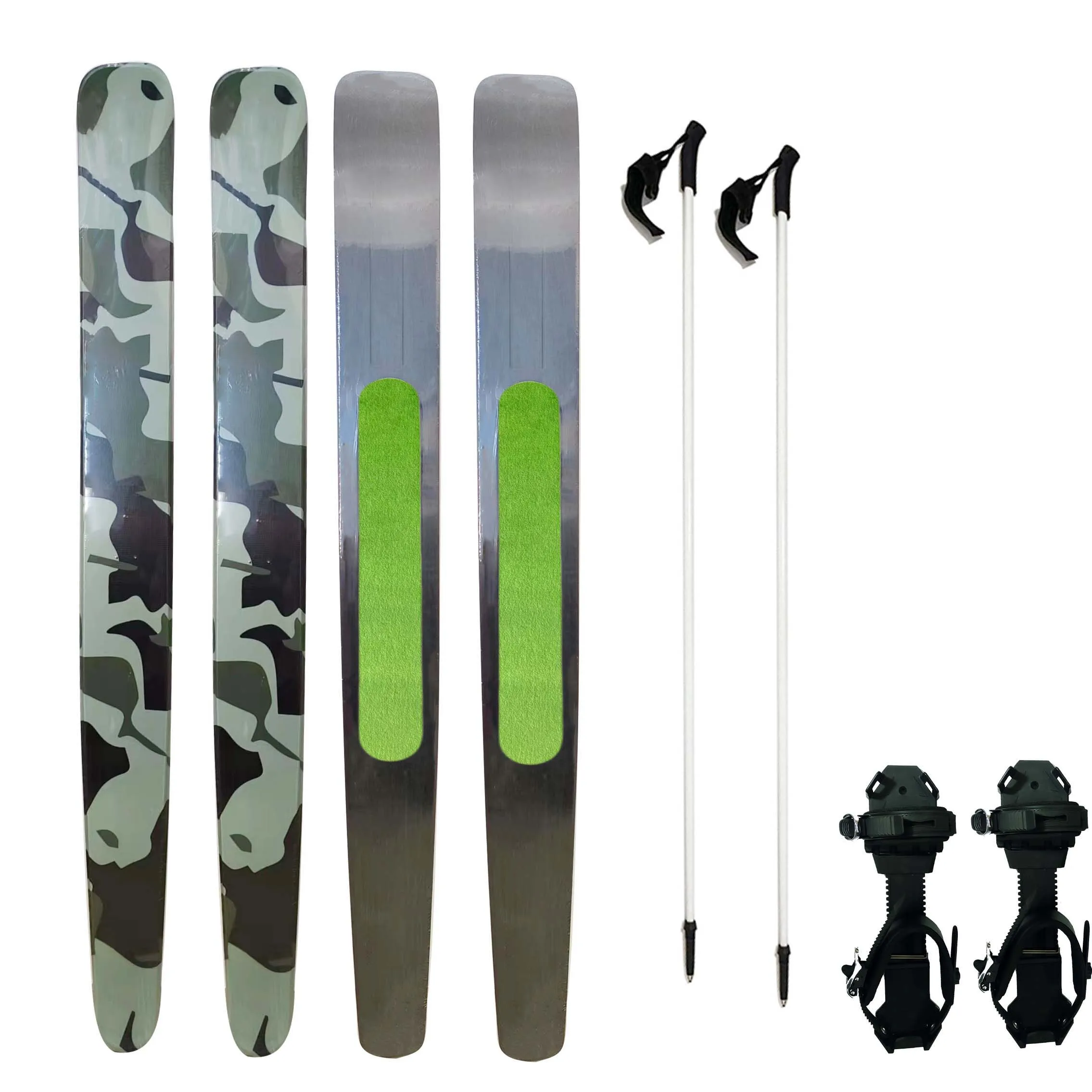 2023 Hot Sales Wide backcounty skis with skin on bottom