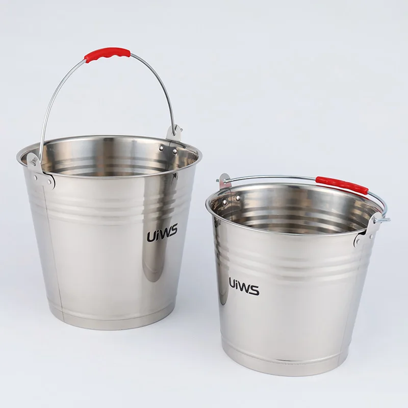 Large capacity 8-20L stainless steel ice bucket multifunctional water /wine bucket for ktv home