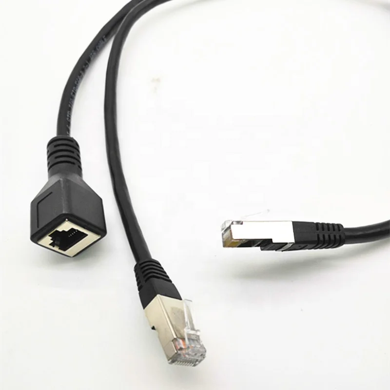 Custom RJ45 Network Splitter cable 8p8c adapter RJ45 1 Male to 2 Rj45 splitter Ethernet Lan Cable