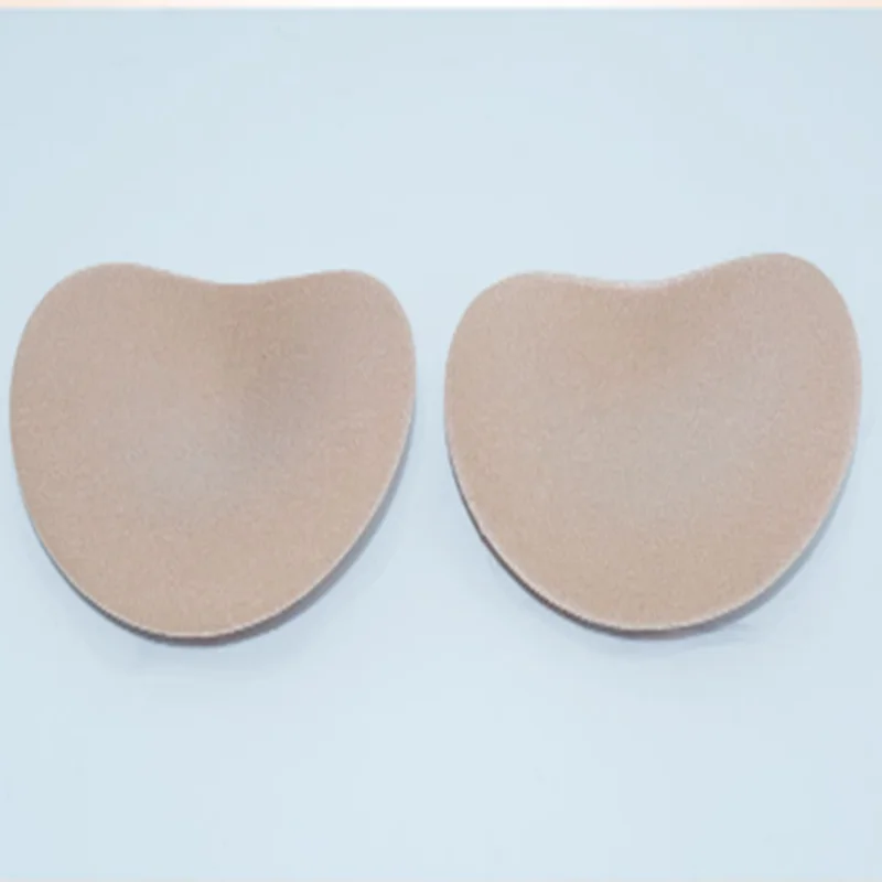 Self Adhesive invisible Breast Pad Thickened Bio Silicone Heart-shaped Sponge Bra Insert directly Supplied By manufacturer