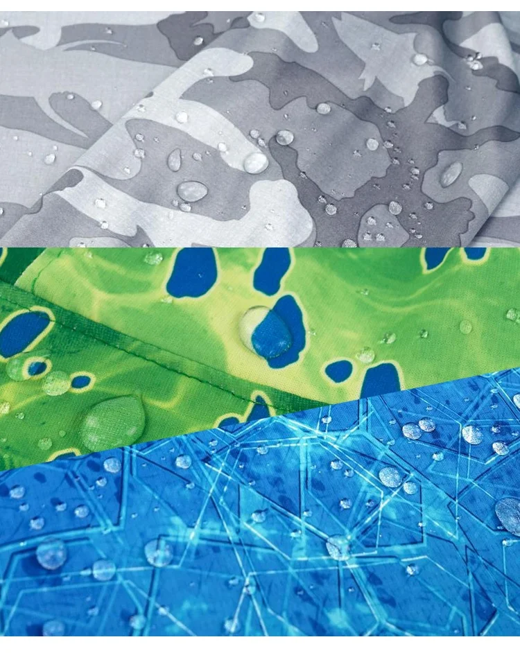 Custom Upf 50+  Waterproof fabric long sleeve fishing shirts uv protection Men waterproof t shirt fishing hoodie