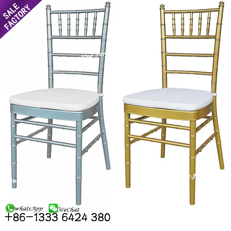 China good price gold black metal event banquet chivari chairs wedding for hotel