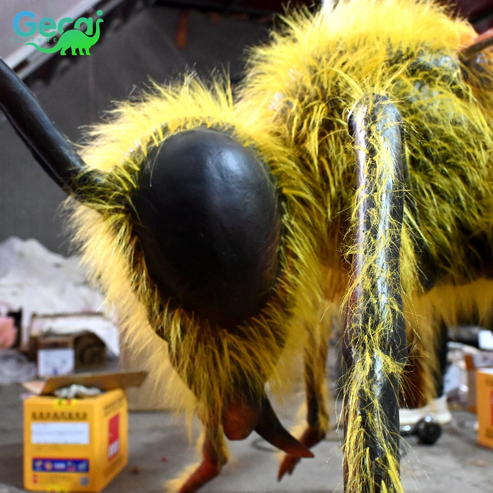 gecai life size stuffed animatronic animals realistic honeybee model for sale