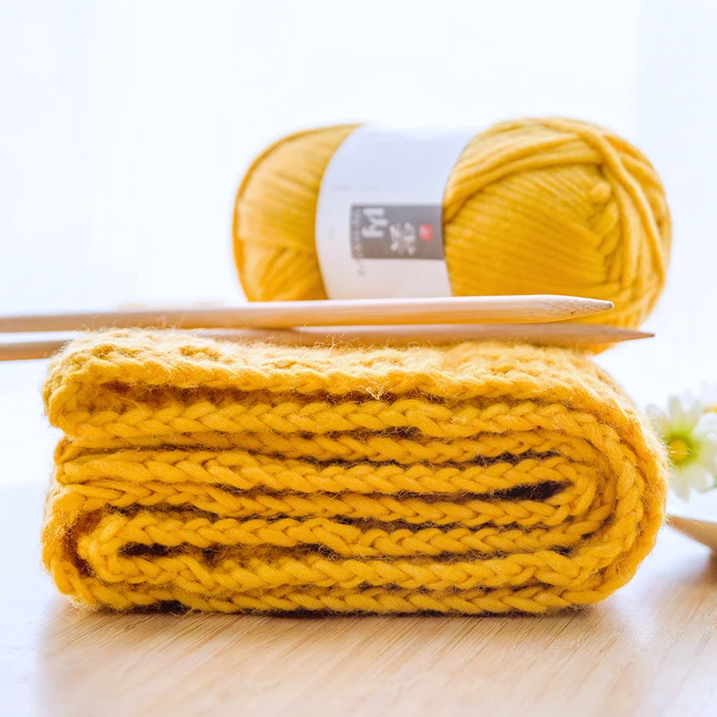 
Yarncrafts Durable Gift Knit Blend Multicolor Chunky Thick Scarf Acrylic Yarn for Men Light Weight 