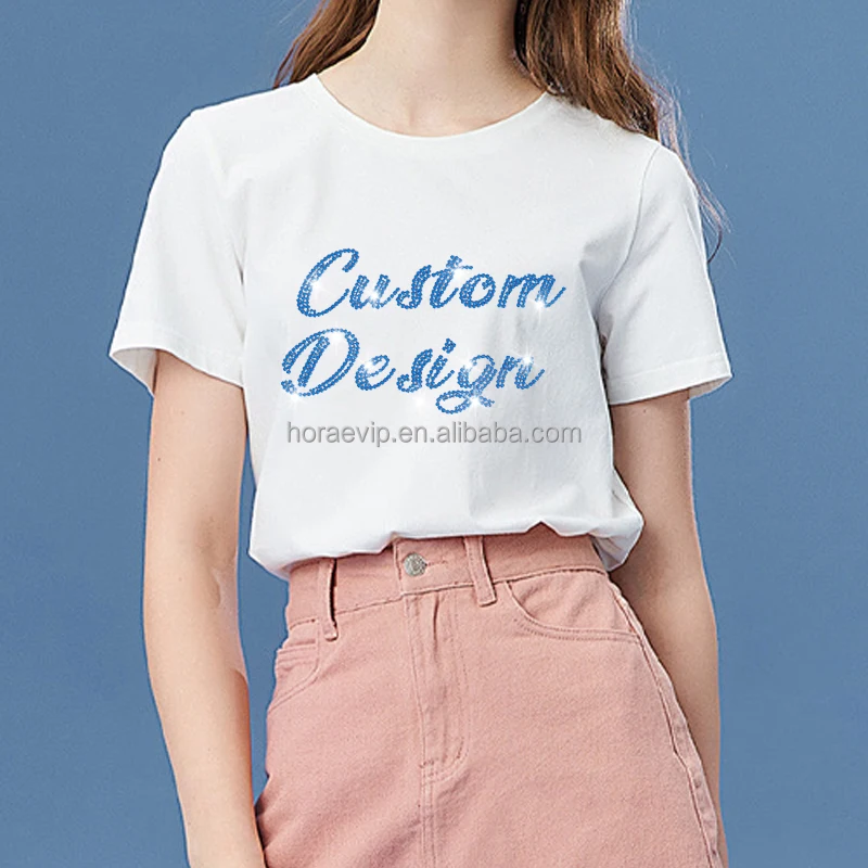 HS007 Custom Glitter Hotfix Motif Rhinestone T-Shirt Costume Creative Bling Crystal Design Tee Shirt Hoodie Jacket Top