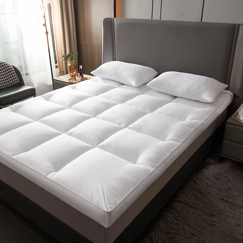 Custom 5 Star Hotel Downproof Mattress Protector Luxury Soft Queen King Size Bed Hotel Mattress Topper