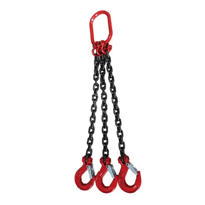 Hot sale 8 ton Grade 80 four leg alloy steel lifting chain sling for Industrial Use