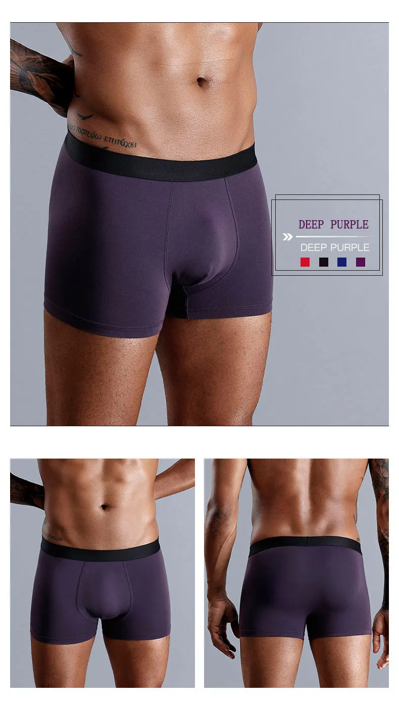 Cotton Underpants Skin Friendly Good Elasticity Padded Underwear Men Sexy Underwear Boxers Briefs Underwear Men Boxers