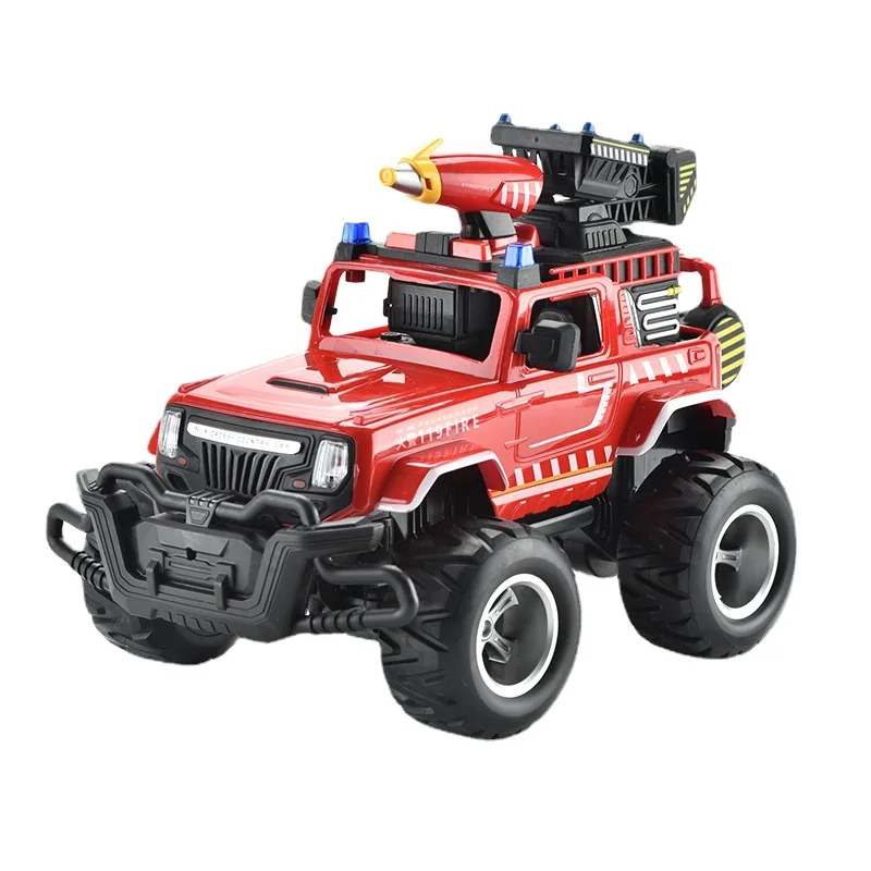 2.4G 6502A Remote control fire sprinkler truck Spray water rc car water gun cloud ladder simulated lighting and sound