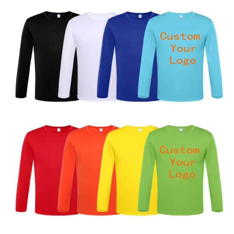 OEM Custom Printing High Quality Cotton Oversized Summer Casual Long Sleeve T-Shirt Men Heavyweight Puff Long Sleeve TShirt