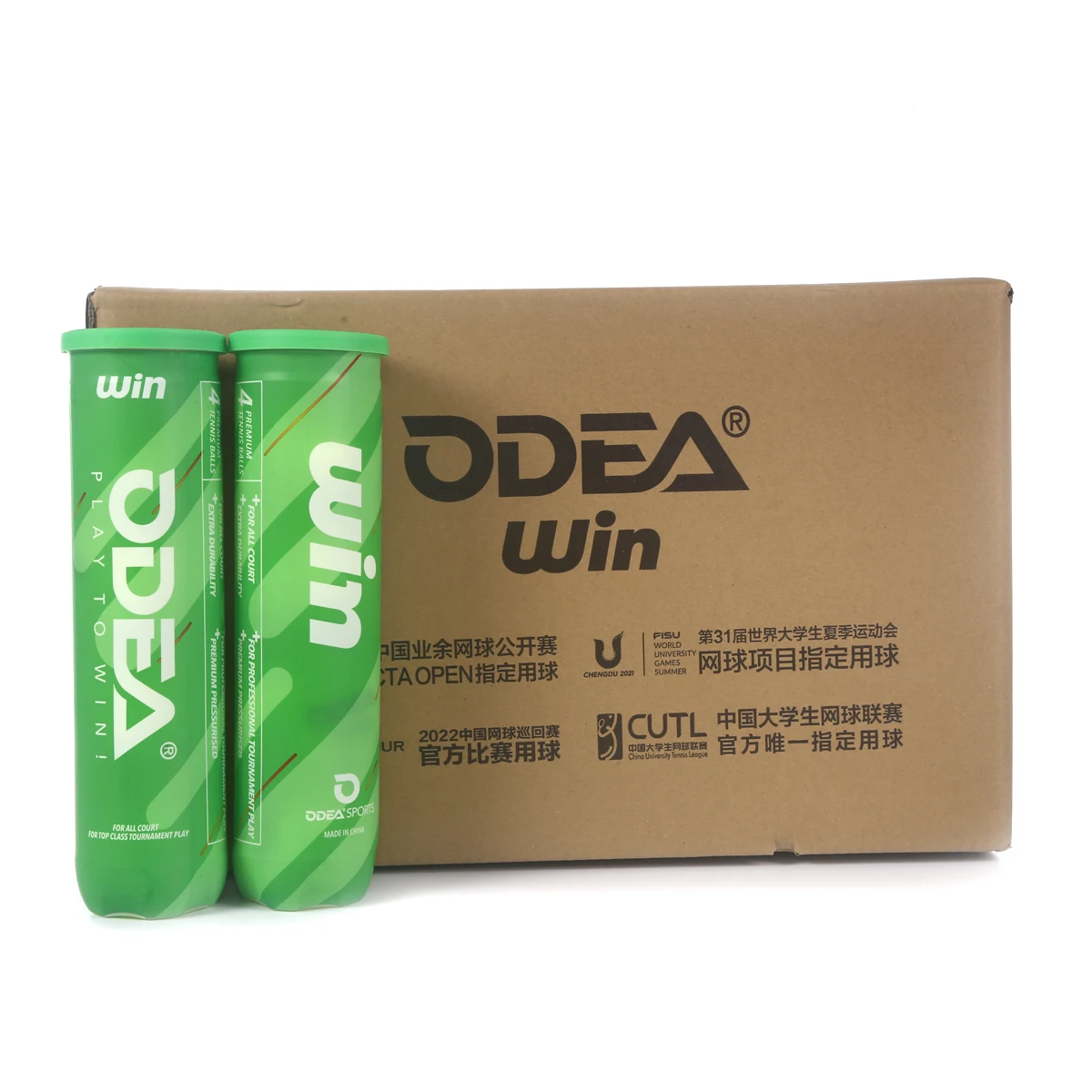 Odear Championship Tennis Ball Manufacturer Extra Duty 57% Wool Woven Felt Custom Wholesale Tennis Balls