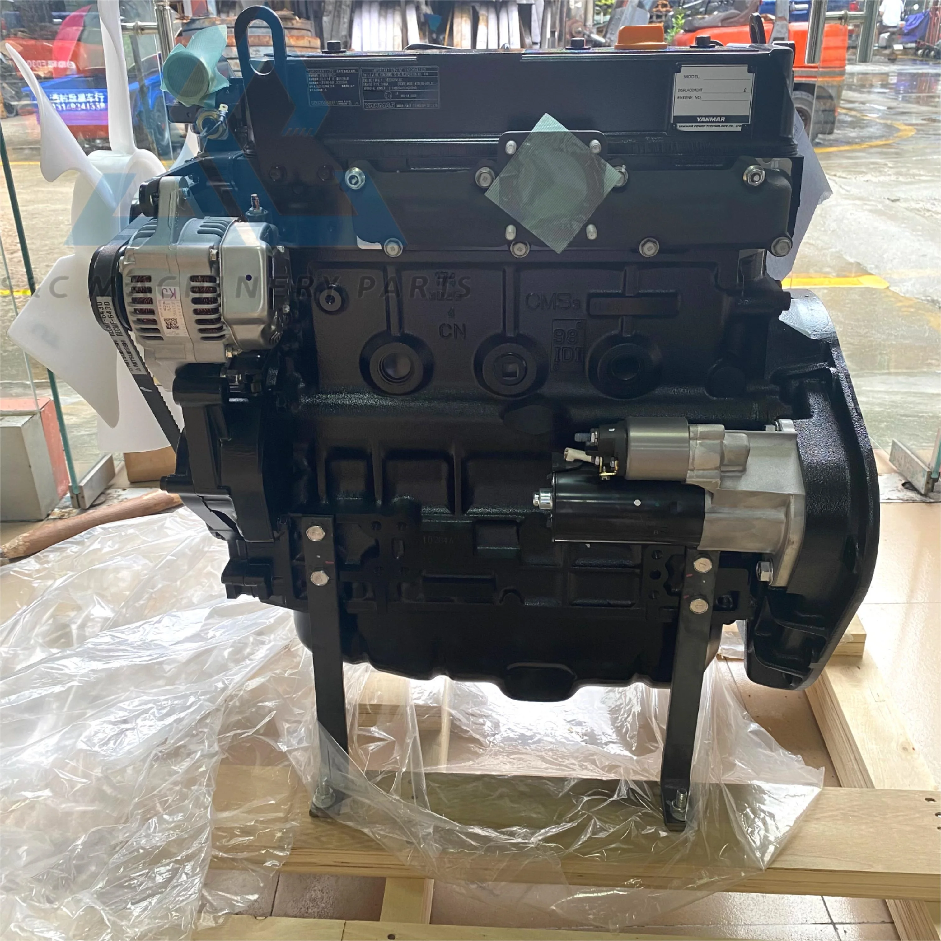 4TNE98 Engine Made By Yanmar 4TNE98 Diesel Engine 4TNE98 Industrial Engine Forklift