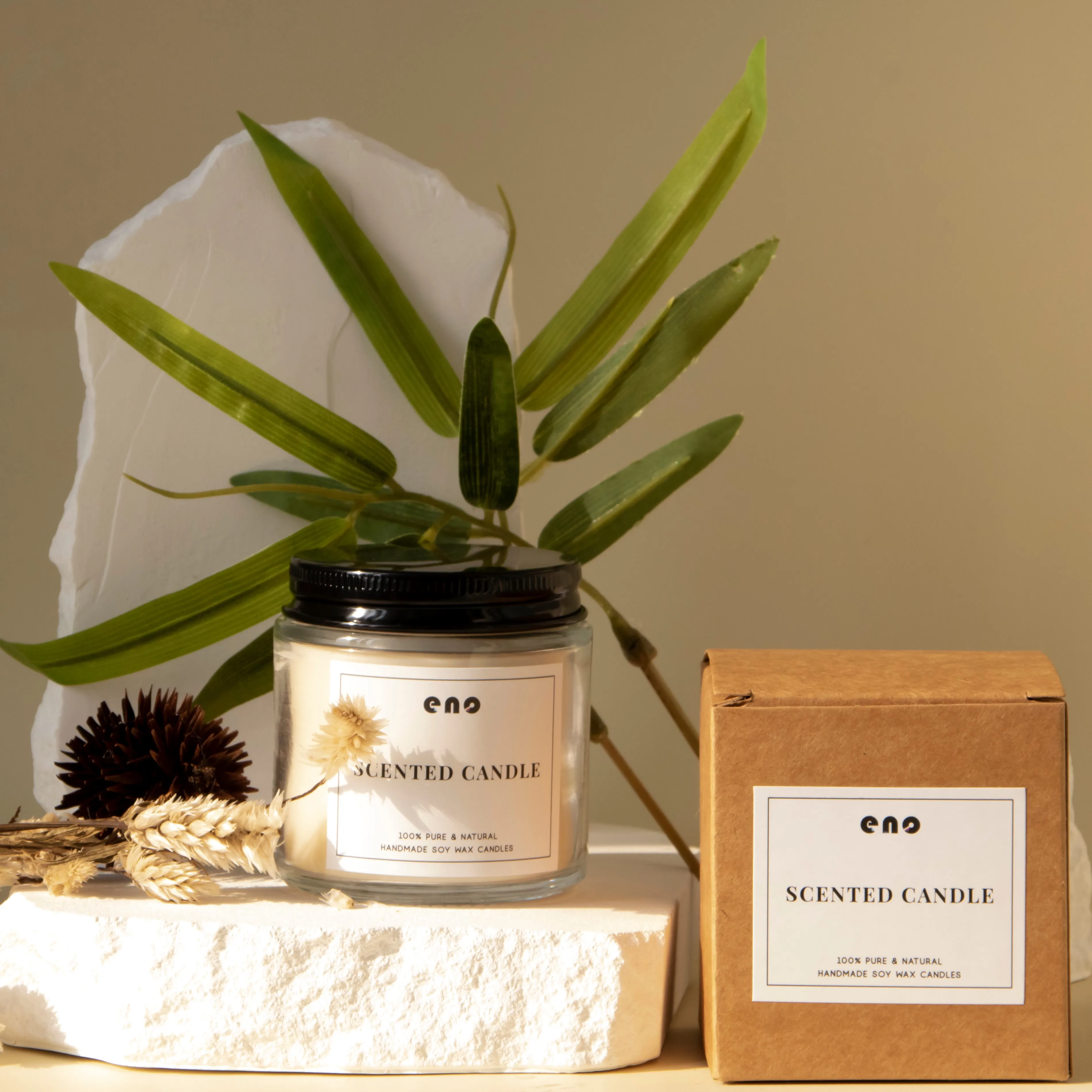 ENO wholesale handmade soybean wax 3.5oz fragrance oil cotton wick Scented candle for home Air Freshener