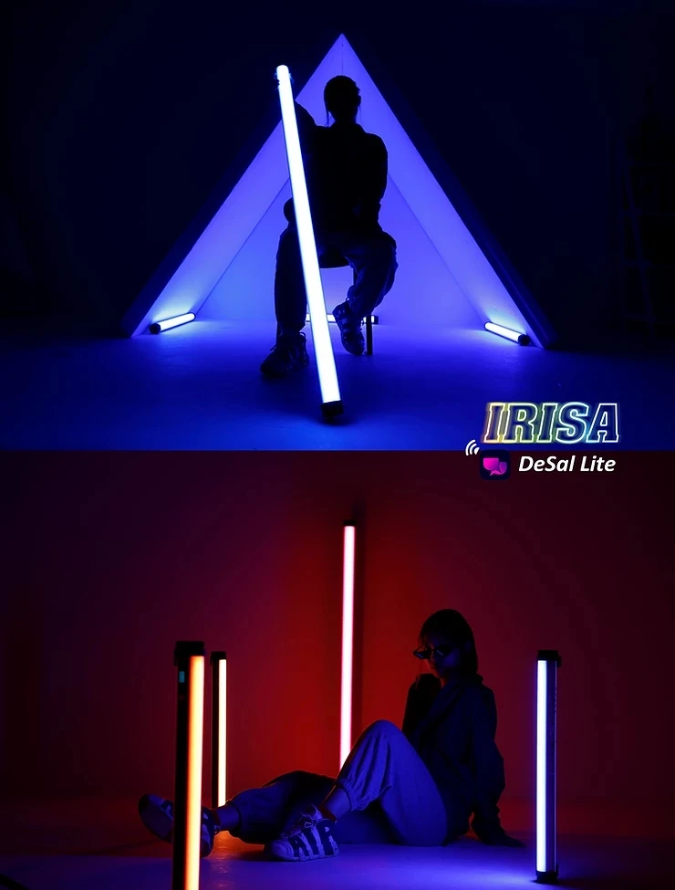 Falcon Eyes Irisa 2 App Control 25W 2500K-9999K photography Shooting Video RGB video tube light Light