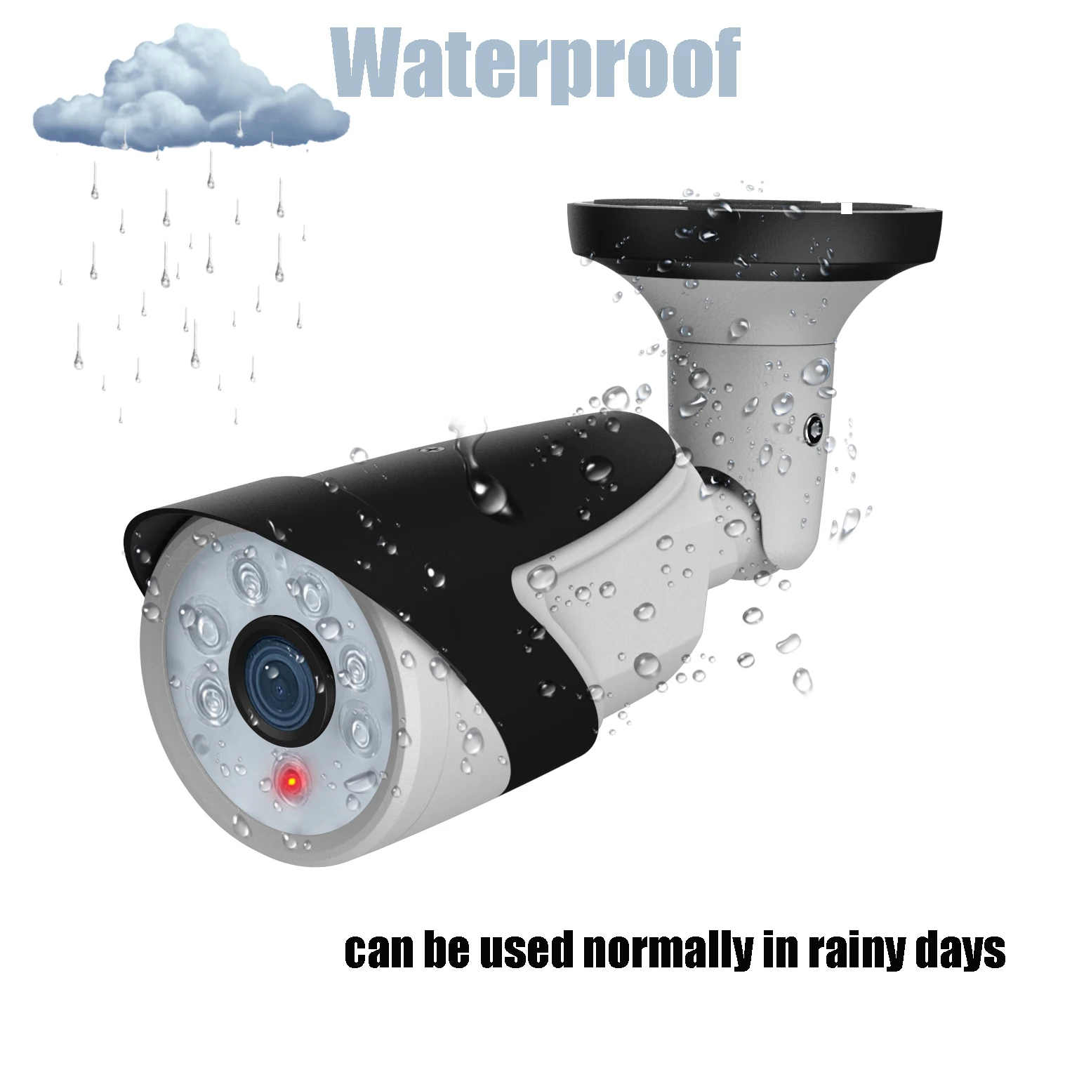 Fake Bullet Camera Hot Selling CCTV Dummy for Indoor Outdoor Waterproof Weatherproof IP 66 White black Custom