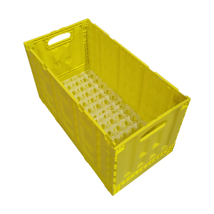 360 Eggs Box Foldable Transport Prevent Egg Liquid From Dripping Box with Lid Logistics Moving Shipping Crate Lockable Plastic