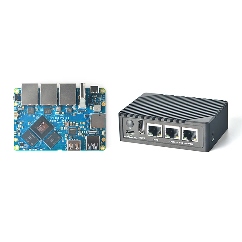 Чистые NanoPi R6S маршрутизатор RK3588S Cortex-A76 8 Гб DDR4 32 ГБ памяти на носителе eMMc 2 5 г eth ubuntu debian friendlywrt Android GPU незащищенных