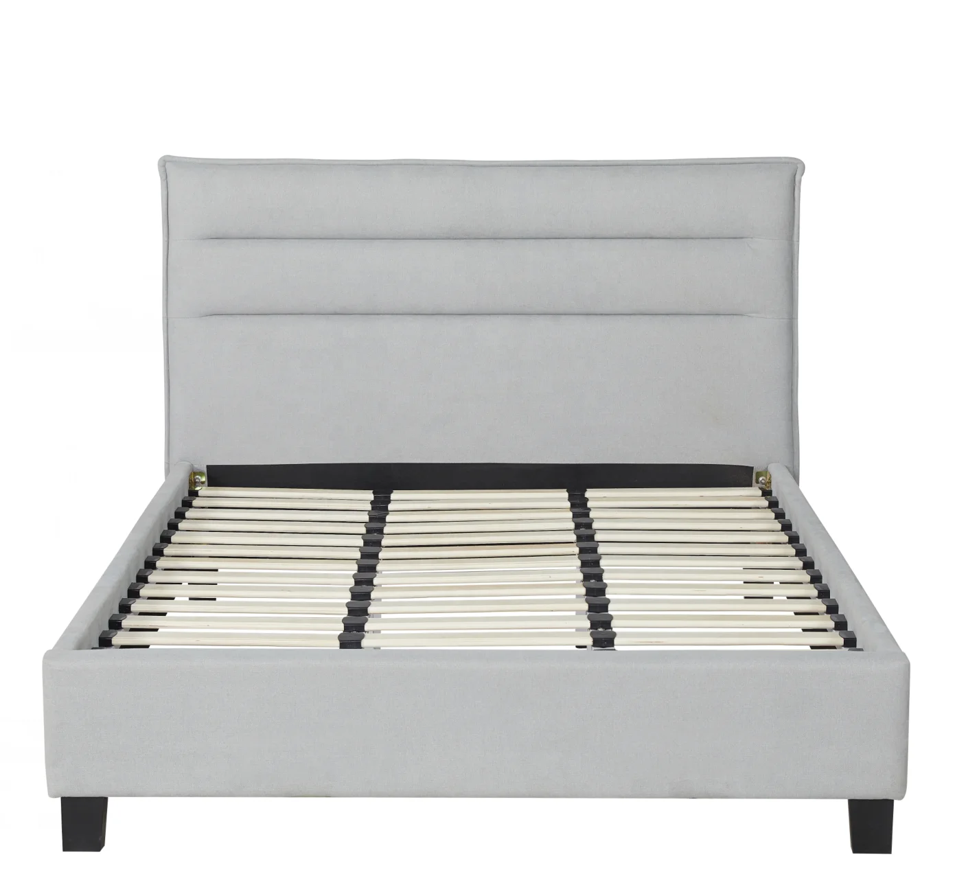 Modern bedroom furniture black iron frame soft bed