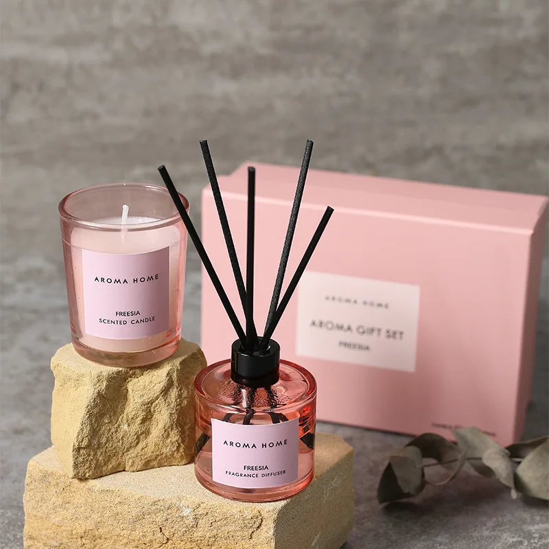 Customizable Luxury Aromatherapy Scented Candle Gift Set Home for Serene Gift Box Packaging Chinese New Year Gift Box Pillar
