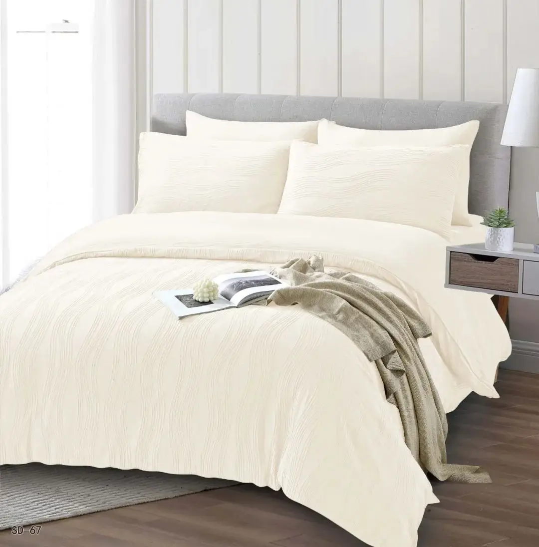 Jacquard Boho Fluffy Duvet Cover Set 3 Pieces Fuzzy  Duvet Comforter Cover Set