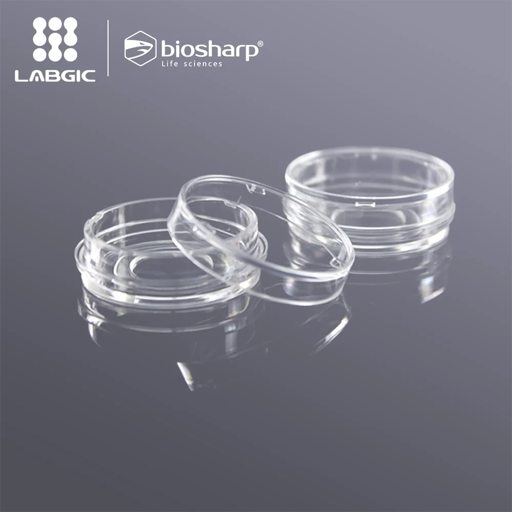 Горячая Распродажа, Конфокальная тарелка, 35 мм, стеклянное дно размером 15 мм, прозрачная, стерильная, индивидуальная упаковка для лабораторного использования