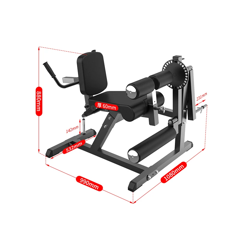 Upgrade Product Leg Exercise Heavy-Duty Sturdy American Style Durable Utility Leg Extension Curl Machine