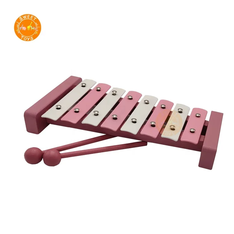 8 notes hand knock Toys Wooden Xylophone Kids Musical Instrument Colorful Piano Xylophone For sale
