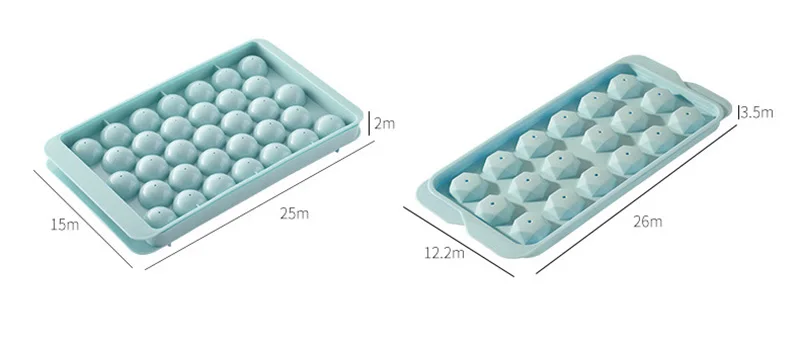 Kitchen Plastic Molds Ice Tray Round Ball Ice Cube Makers DIY Ice Cube Mould for Home Bar Party