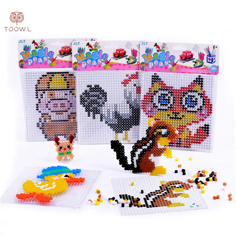 Wholesale Custom Animal Series 5mm Environmental Funny Baby Kids Children Toys Plastic DIY Hama Beads Fuse Ironing Perler Beads
