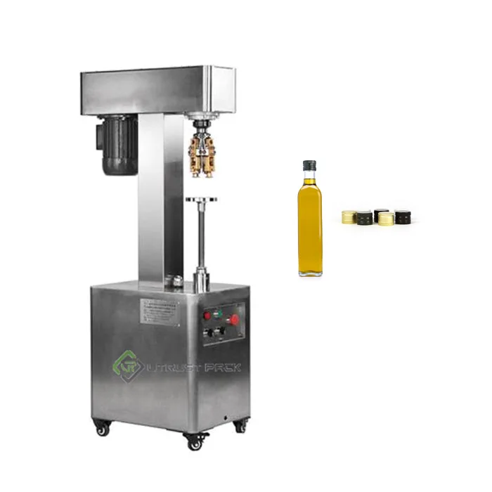 Semi-Automatic Wine Bottle Roll On Pilfer Proof Cap Sealing