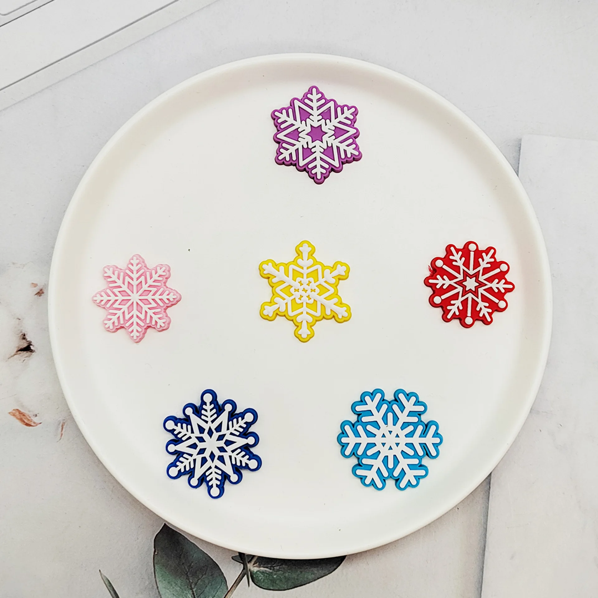 all style in stock wholesale Factory direct sales 2024 New Arrival PVC Custom Clog snowflake shoes Charms pvc shoes decoration