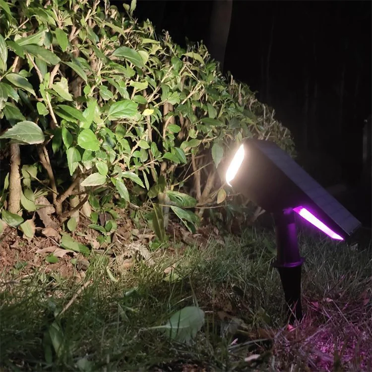 Spotlight Led Pathway Courtyard Landscape Lawn Spike Outdoor Garden Solar Spotlight Ip65 Waterproof Solar Spot Light