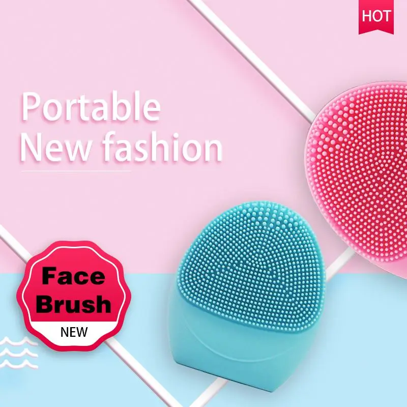  GESSW039 Latest Design Silicone Facial Cleansing Brush Makeup Set