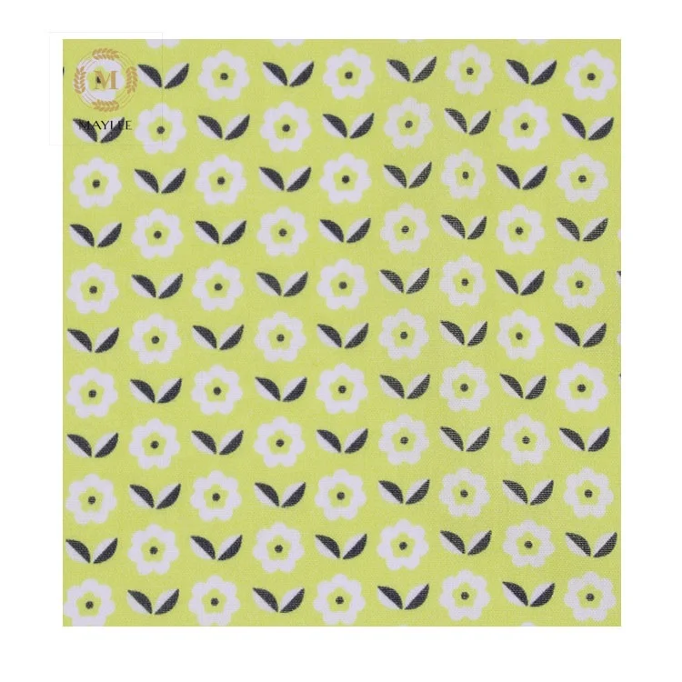 12129D # желтый цифровой принт # 70% тенсель 30% лен Тканое полотно для женщин блузки рубашки платья брюки костюмы