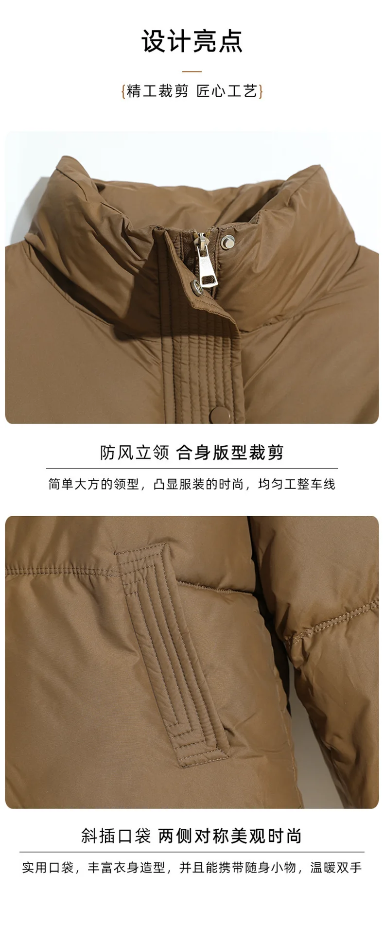 S-XL  Down and cotton jacket Korean loose and thick jacket Short cotton clothing