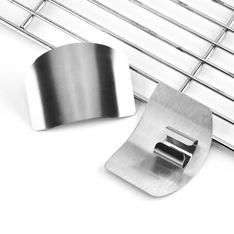 Stainless Steel Finger Guard Finger Hand Cutting Protector Knife Cut Finger Protection Tool Kitchen Knives & Accessories