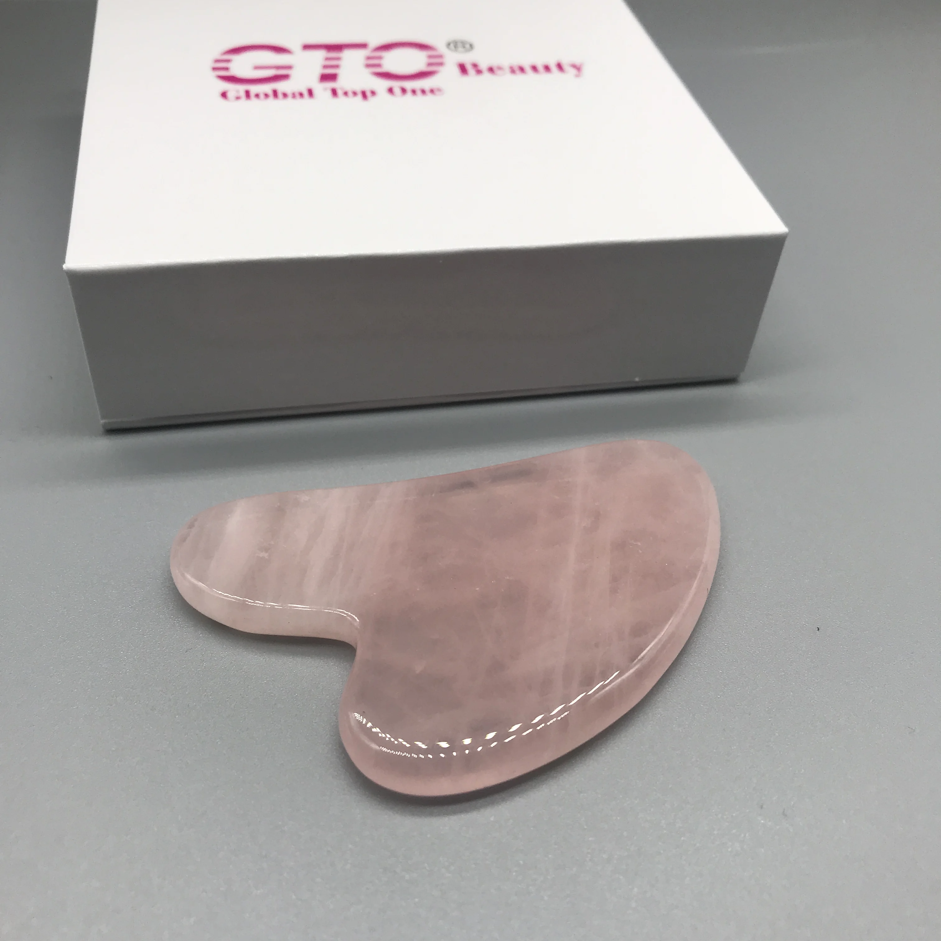 body guasha Stone  3A guasha stone massager heart shape rose quartz gua sha stones